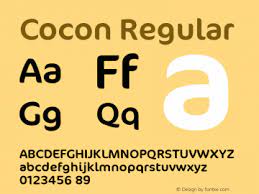 Cocon Regular Font preview